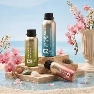 Buy Aluminum Bottle 30-1000ml for Aromatherapy Essential Oil, Leak Proof with Inner Plug, Custom Logo Printing