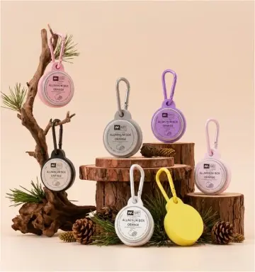 Refillable 15ml Aluminum Tin with Silicone Hanger for Lip Care