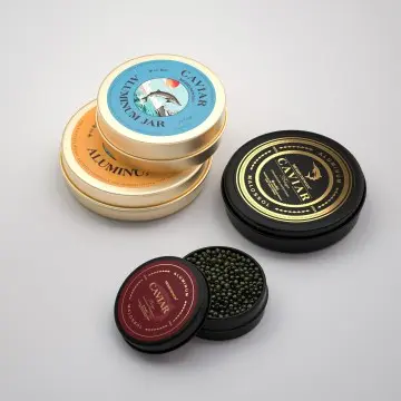 Custom Aluminum Tin for Caviar - Elegant Storage Solution