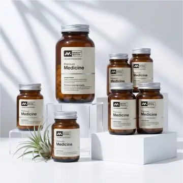 Custom Logo Glass Supplement Jars | Tamper-Evident, Food-Grade Glass
