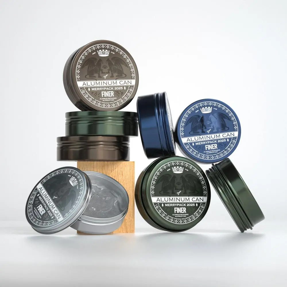 Eco-Friendly Aluminum Hair Wax Jars - Wholesale & Lightweight