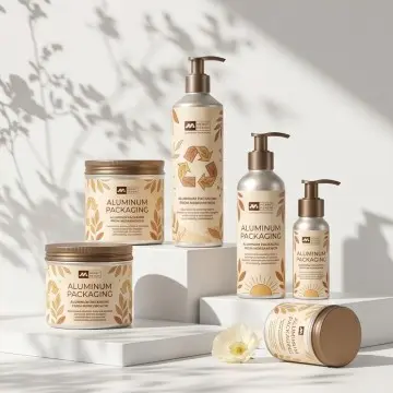 Trending Aluminum Beauty Packaging Set 2026 | Plastic-Free Lotion Pump Bottle