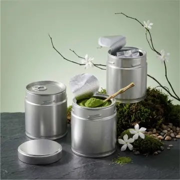 Gift-Ready Custom Logo Metal Tins for Matcha – Premium Tea Packaging
