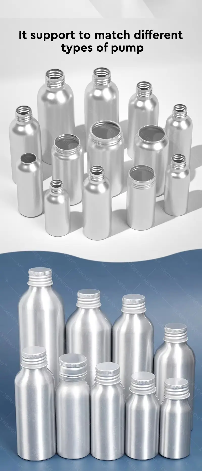 shampoo aluminum bottle