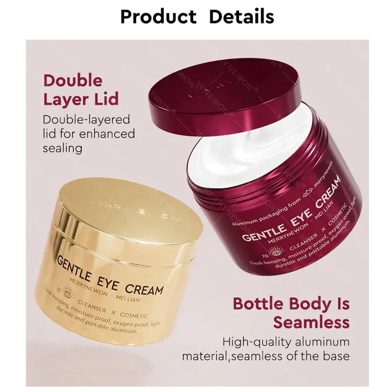 Cream Round Aluminum Tins for Cosmetics Product Details.webp
