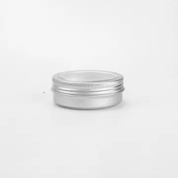 50ml Round Window Tin Can Aluminum Tin Cream Makeup in Cosmetic Tin