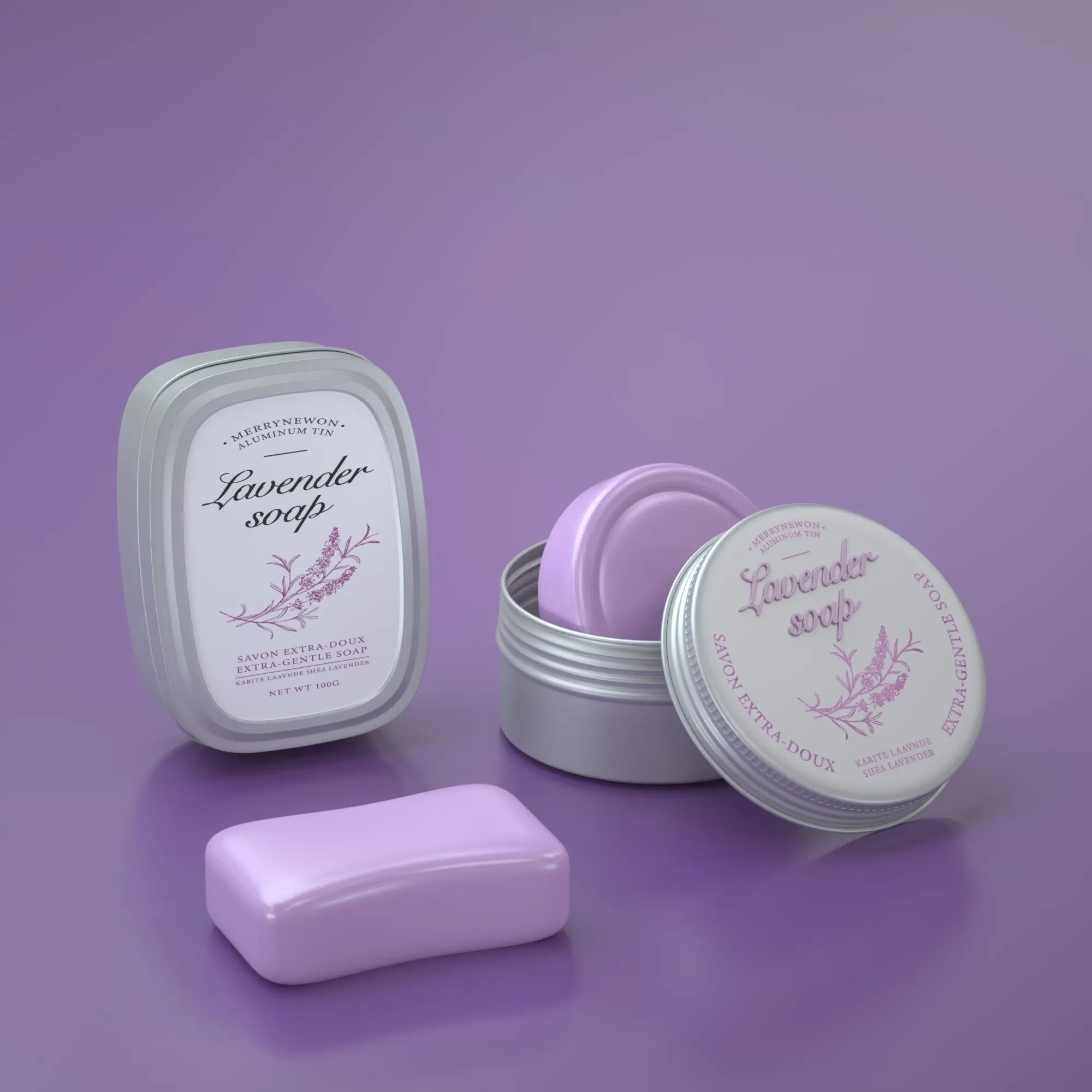 Customized Aluminum Soap Container - Wholesale Square Box