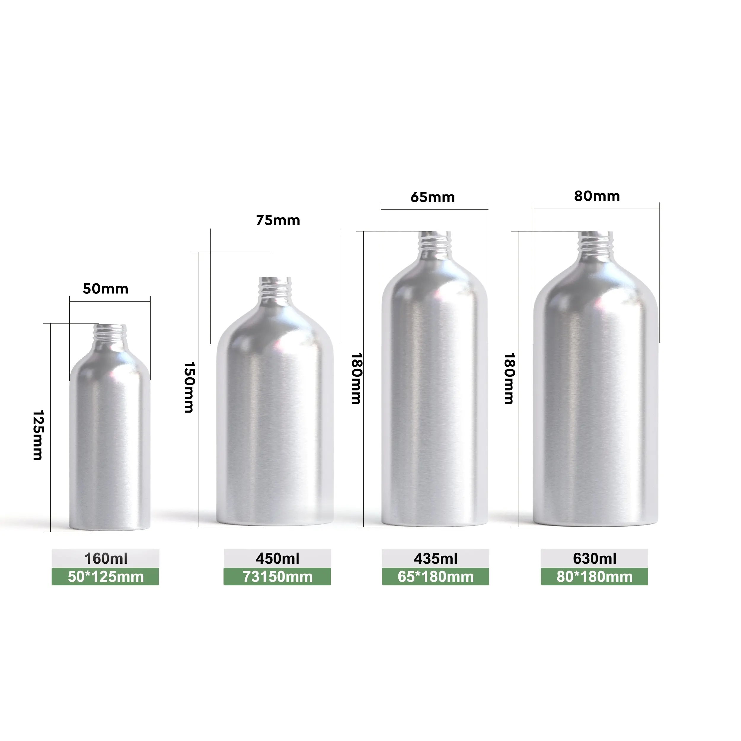 silver aluminum bottle