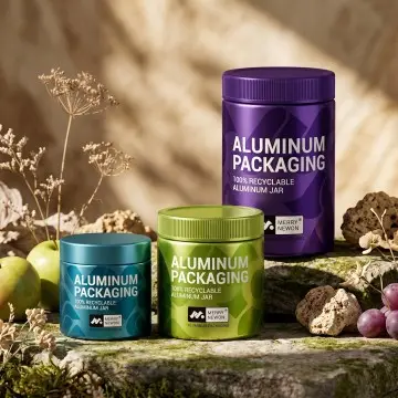 Bulk Food Grade Aluminum Jars for Protein Powder | Large Capacity Sustainable Packaging | Custom Logo OEM ODM Wholesale Tins