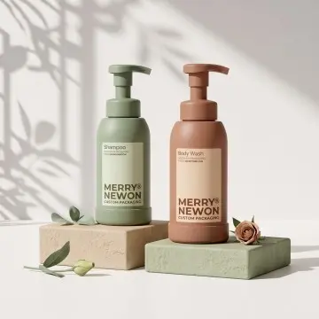 Custom Logo Printing Aluminum Foam Pump Bottle with Silicone Base 250ml 500ml for Shampoo Conditioner Body Wash Hand Soap