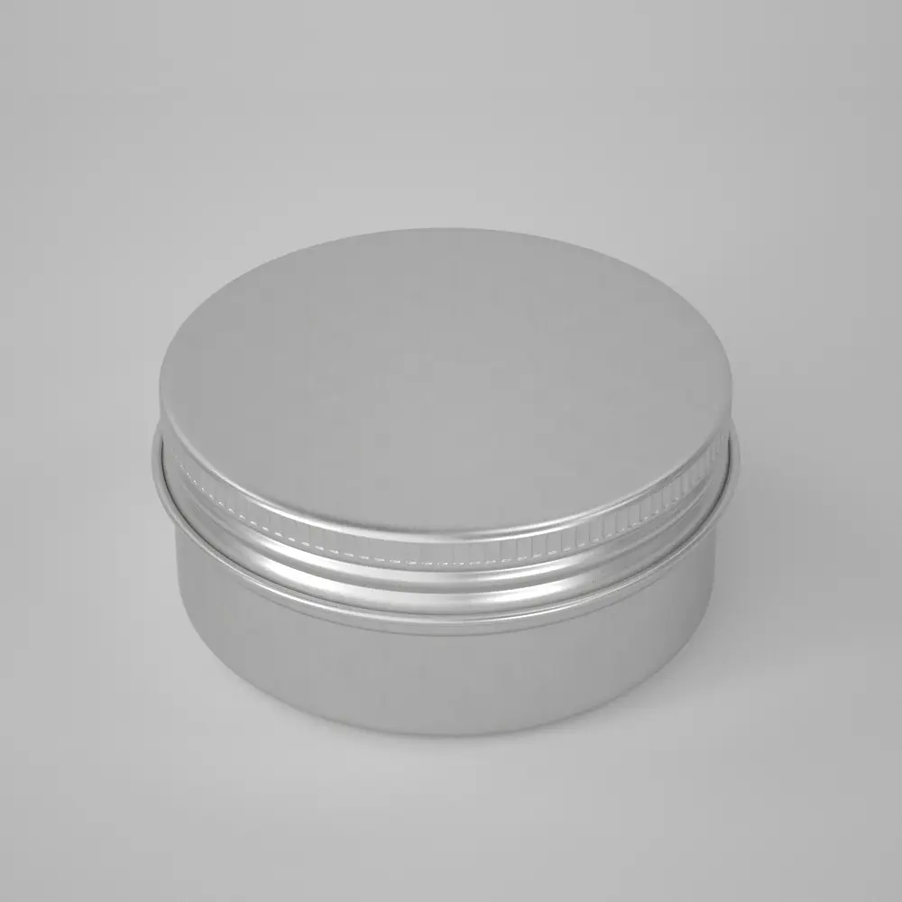 100ml Round Metal Packing Container Aluminum Tin Jars for Cosmetics