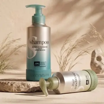 Aluminum Foam Pump Bottle with Silicone Base Anti Friction 150ml 300ml 500ml for Shampoo Body Wash Hand Soap Private Label