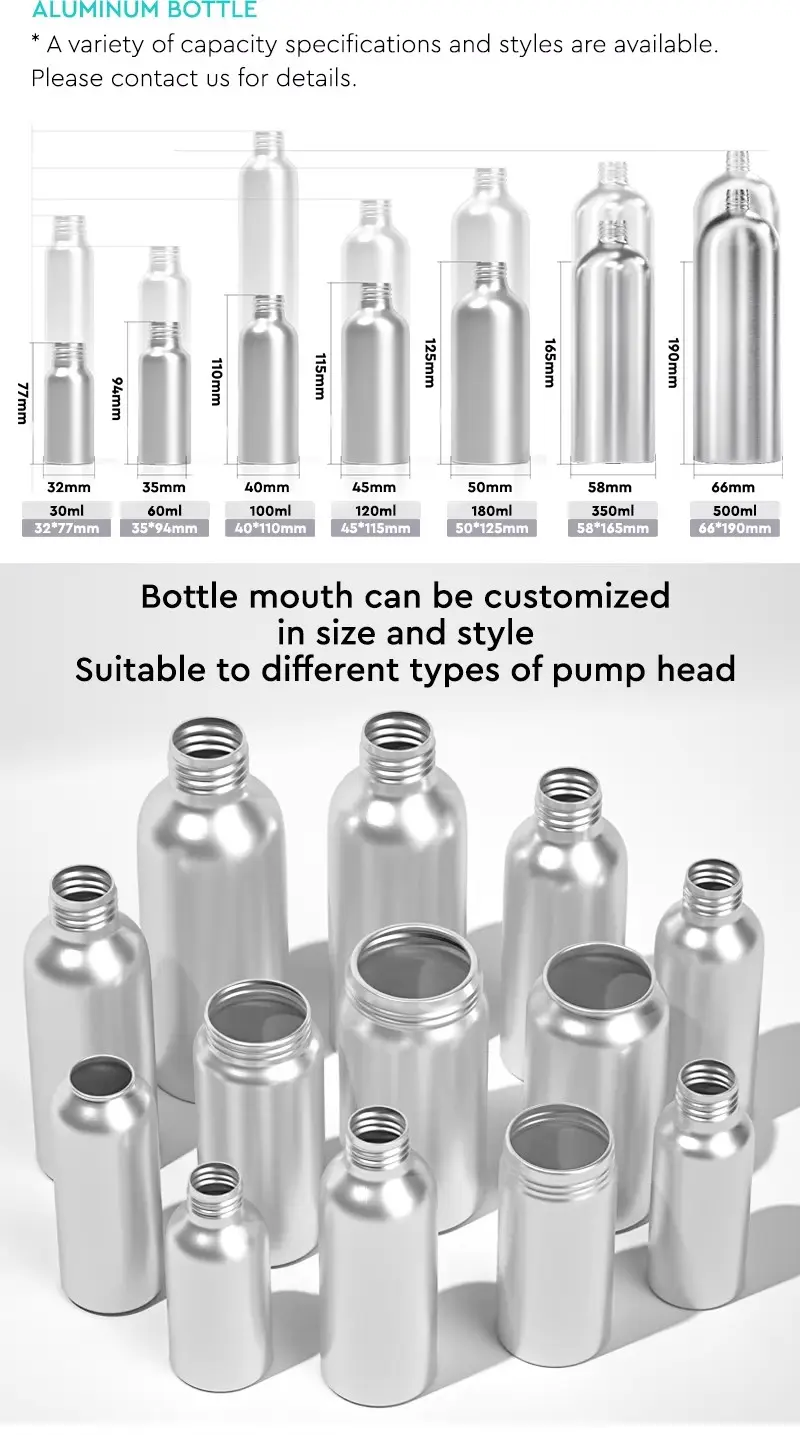 150ml aluminum spray bottle