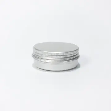 30ml Tin Can with Screw Recycled No Rust Packaging Container Lip Balm Cosmetic Cream Aluminum Jar