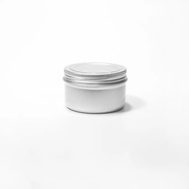 120ml High Quality Cylinder Round Can with clear Window Aluminum Tin