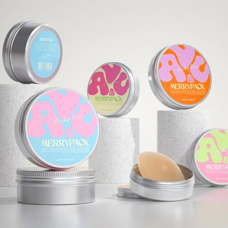 Wholesale Aluminum Square Jars with Chest Stickers - Ready Stock