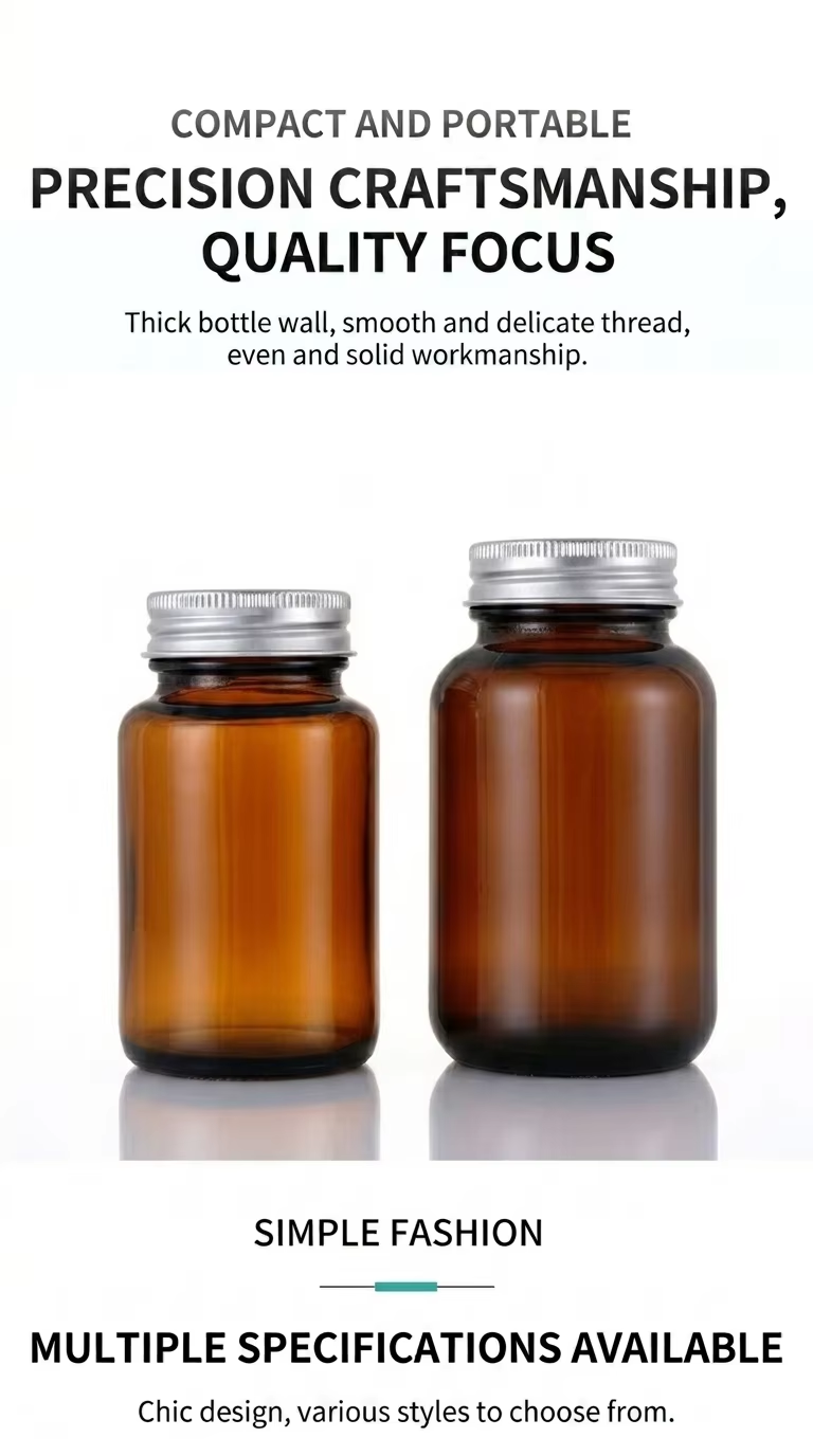 glass bottles for medicine storage