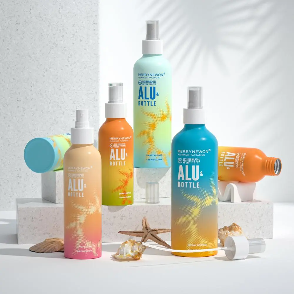 Custom Wholesale Sunscreen Spray in Aluminum Bottle - Ready Stock