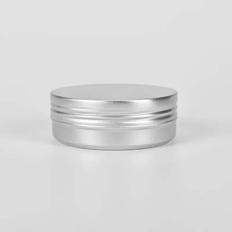 60ml Round Metal Packing Container Aluminum Tin Jars for Cosmetics