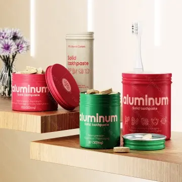 Custom Aluminum Cans for Organic Toothpaste Tablets - MOQ 5K