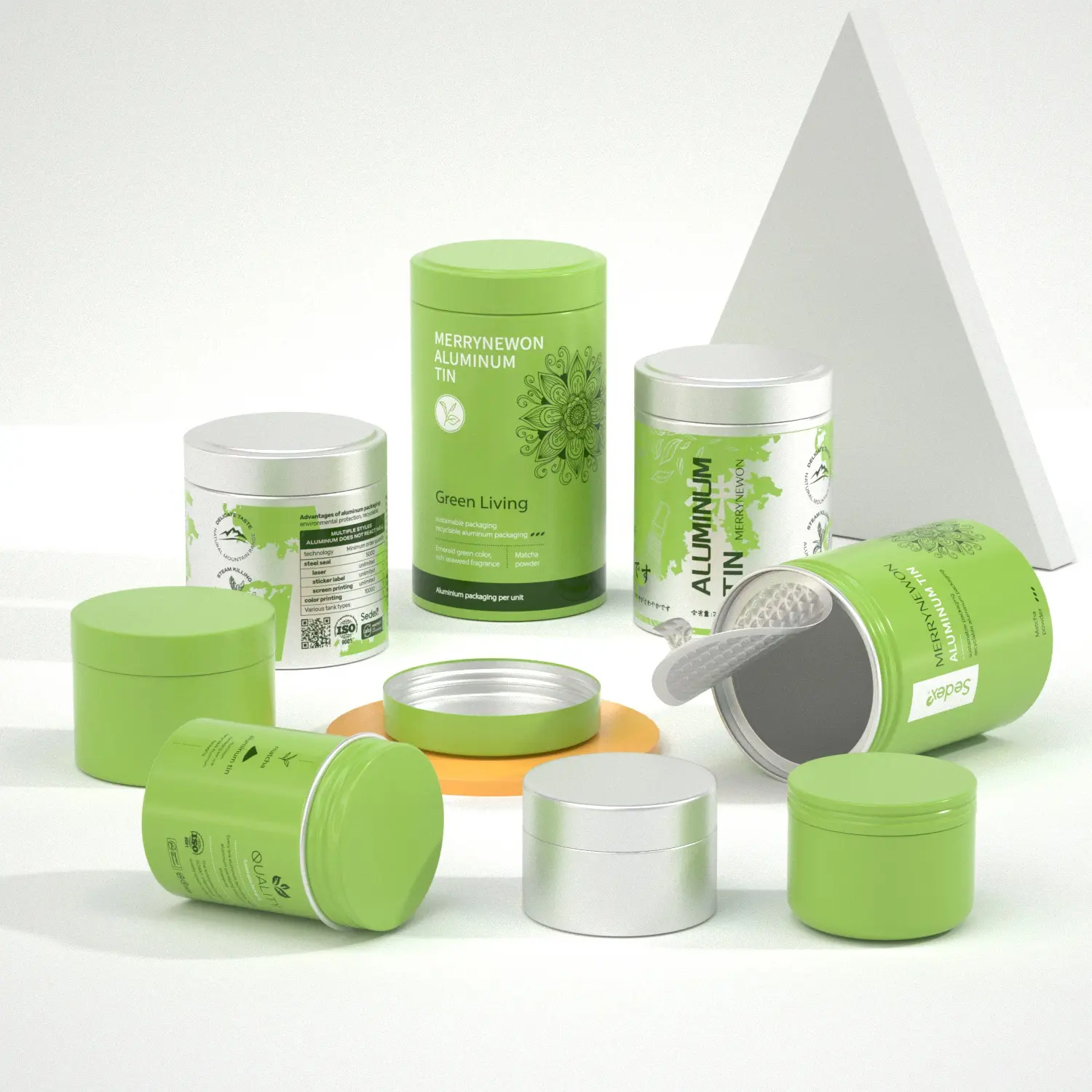 Custom Aluminum Matcha Containers - Wholesale Packaging Solutions