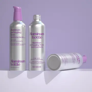 Aluminum Shampoo & Conditioner Bottles with Pump — BPA-Free, Mono-Material, Pantone Color
