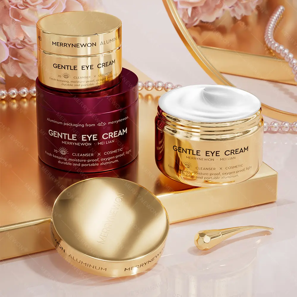 120ml Luxury Round Metal Packaging Container for Eye-1
