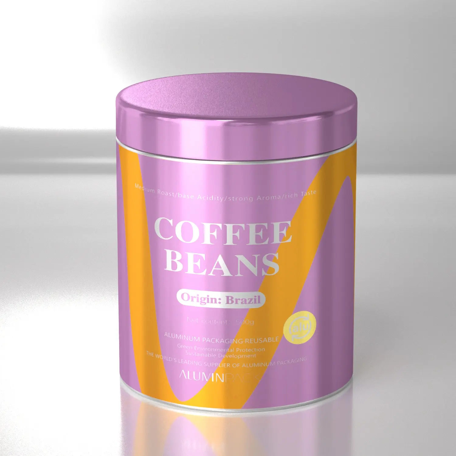 500ml Aluminum Tin For Coffee Beans