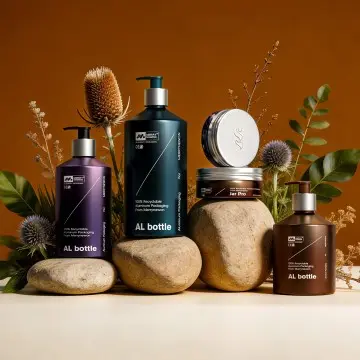 High-End Aluminum Beauty Set: Pump Bottle & Cream Jar