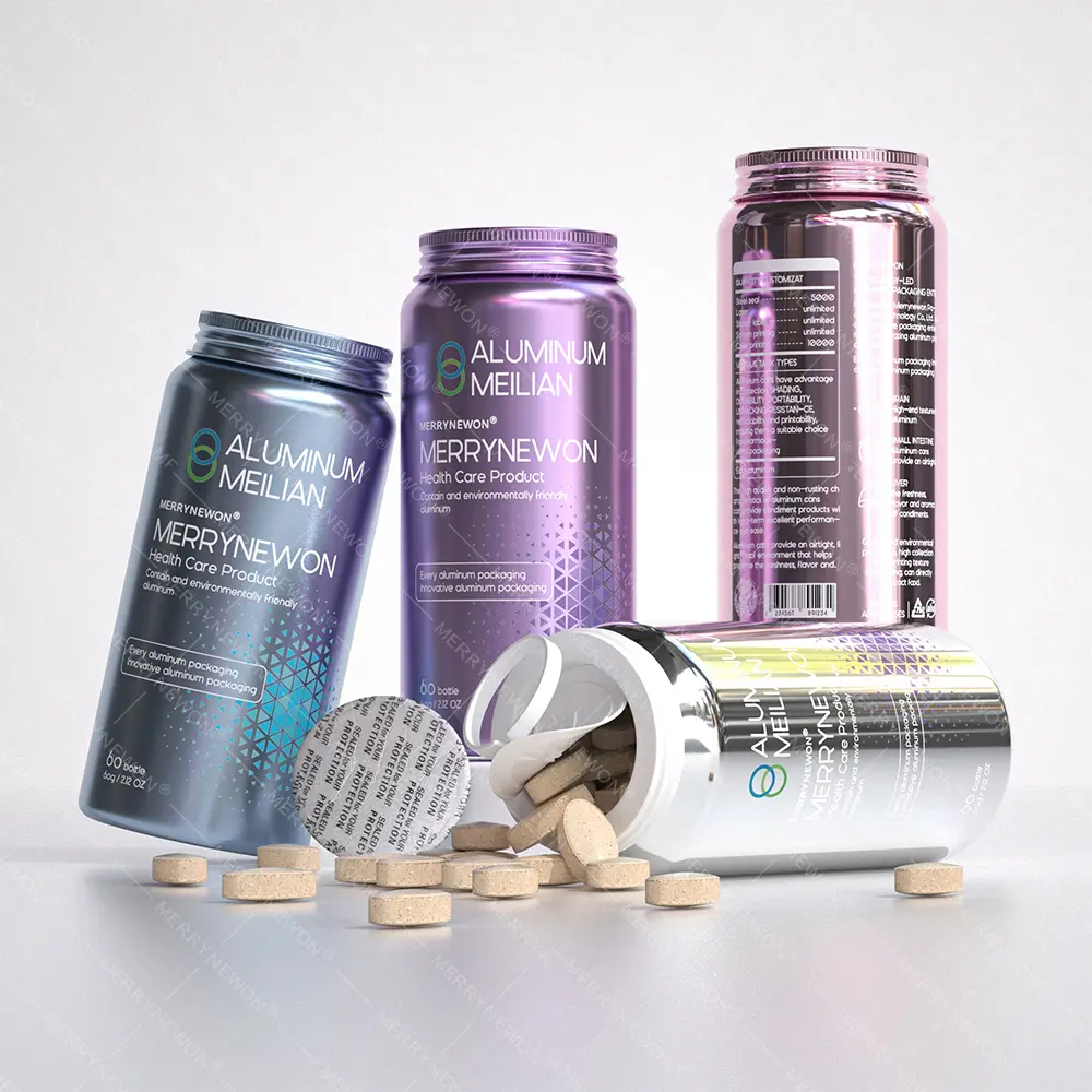 Eco-Friendly Aluminum Can Packaging for Vitamin Tablets