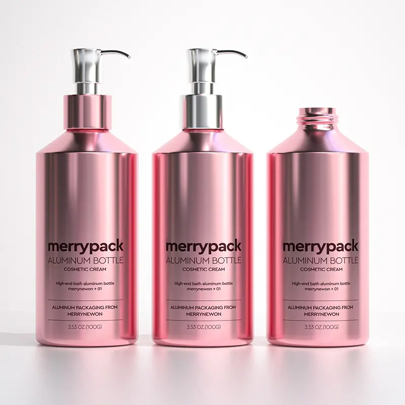 merrynewon aluminum bottles with pump for cosmetic packaging (4).jpg
