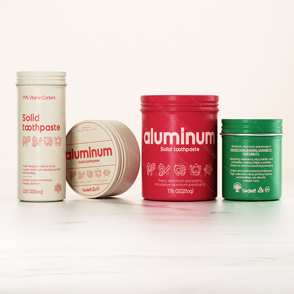Custom Wholesale Toothpaste Tablets in Aluminum Jars - Ready Stock