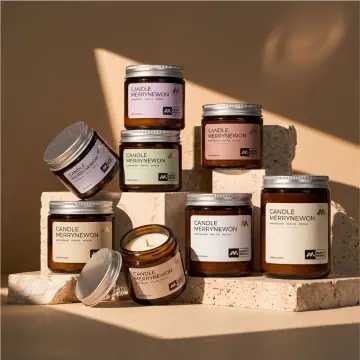 Candle Jars for Soy & Paraffin Wax | Glass, Aluminum Lids