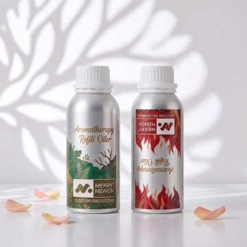 Double Seal Aluminum Bottle for Aromatherapy Oil, 30-1000ml Leak Proof Metal Bottle with Tamper Evident Cap and Plug