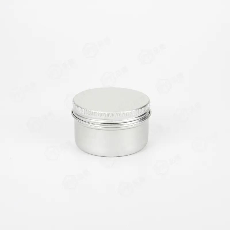 50ml Packaging Tin Can Boxes for Cream Round Metallic Container Jar