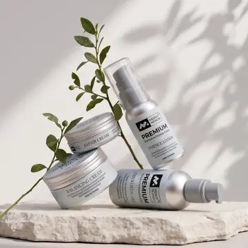 Refillable Aluminum Lotion Bottle & Cream Jar Set | Custom Logo