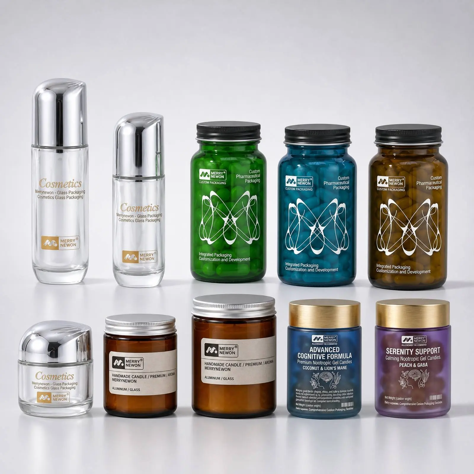 MERRYNEWON Launches Comprehensive Glass Packaging Line for Cosmetics, Candle, Pharmaceutical and Candy Applications
