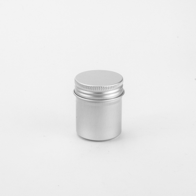 50ml Empty Aluminum Metal Can Container Tea Matcha Screw Top Jar