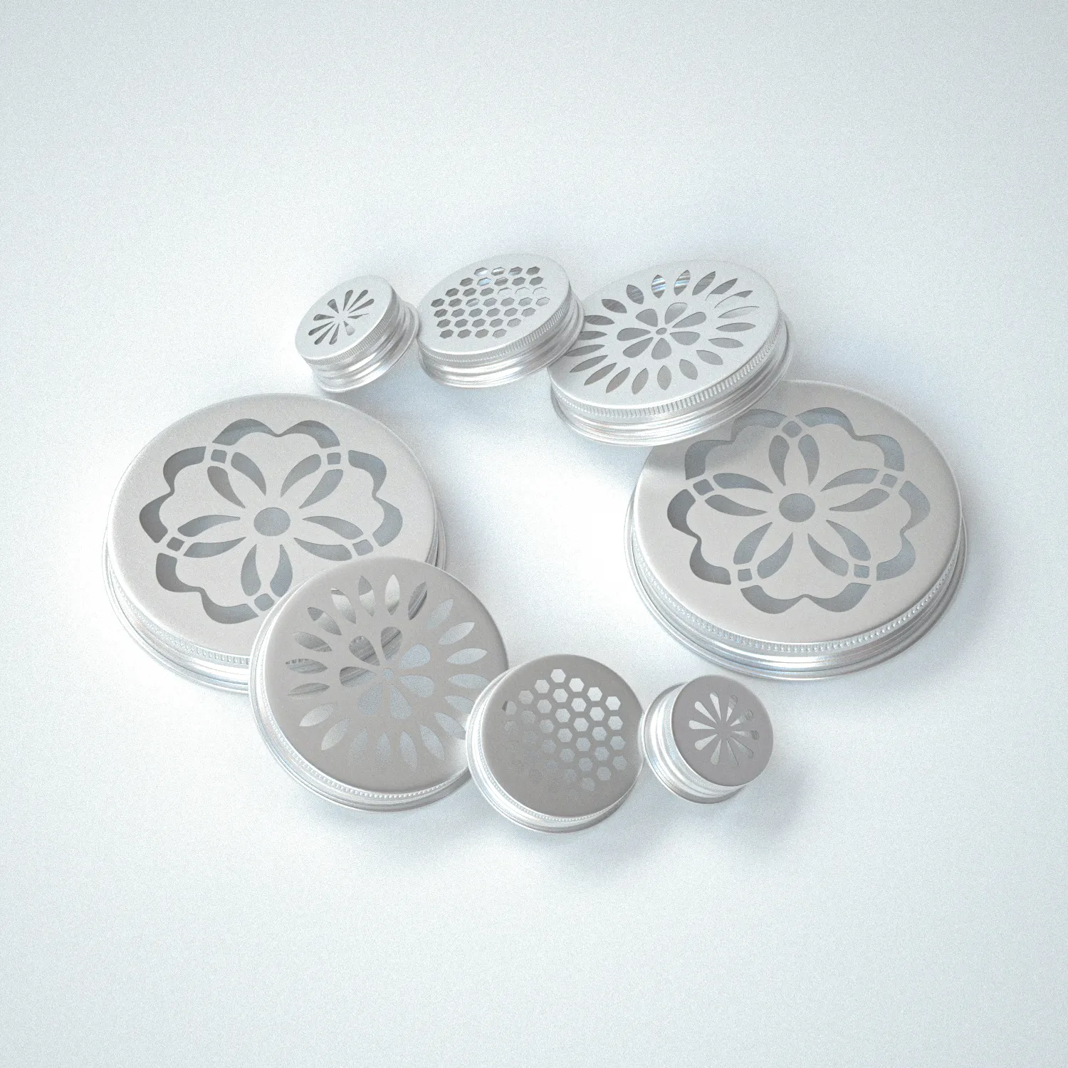 Metal Cans with Matte Finish Threaded Aluminum Cap Sugar Juice.webp