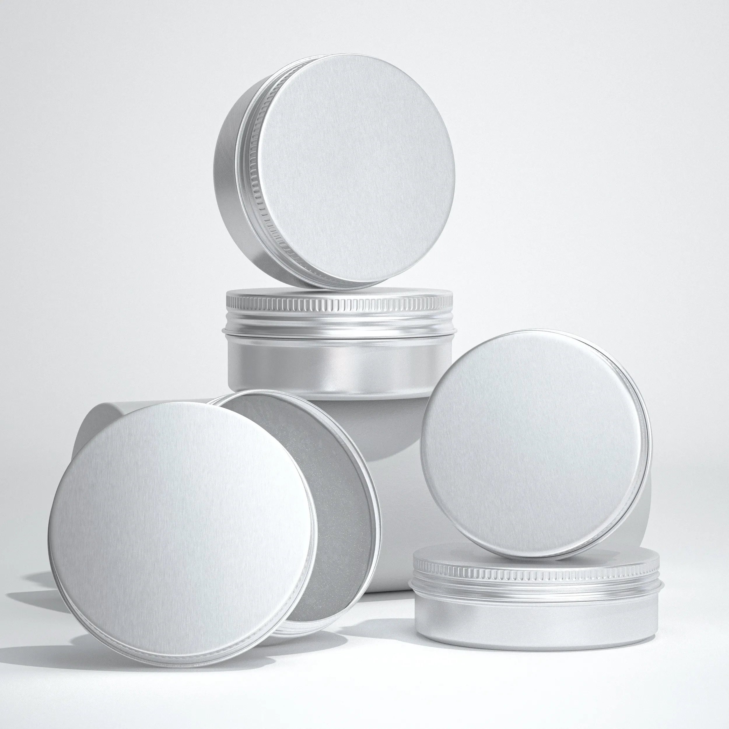 Aluminum Cream Jar Black Tin Containers for Hair Wax Beard Oil.webp