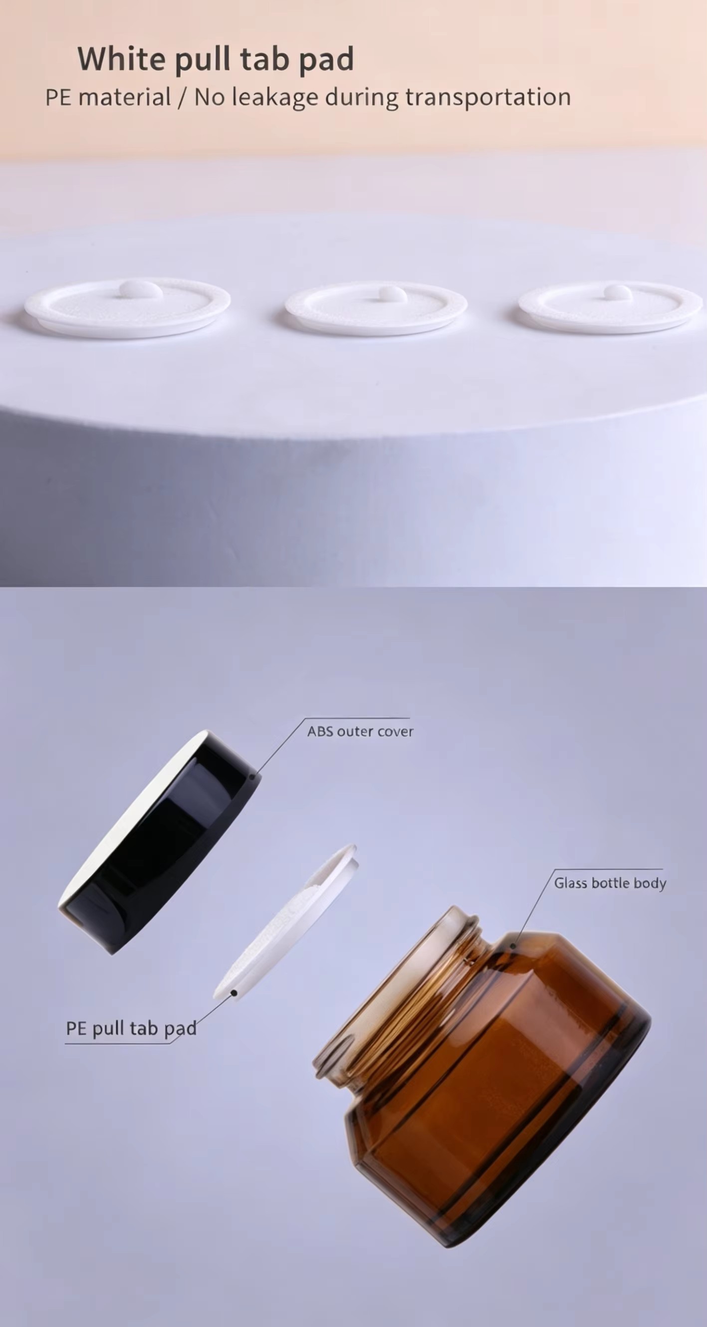 glass cosmetic jars