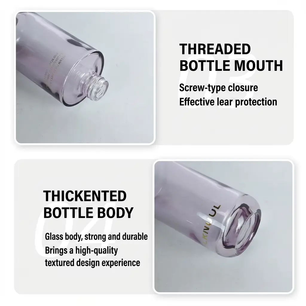 glass mist bottle with fine mist sprayer