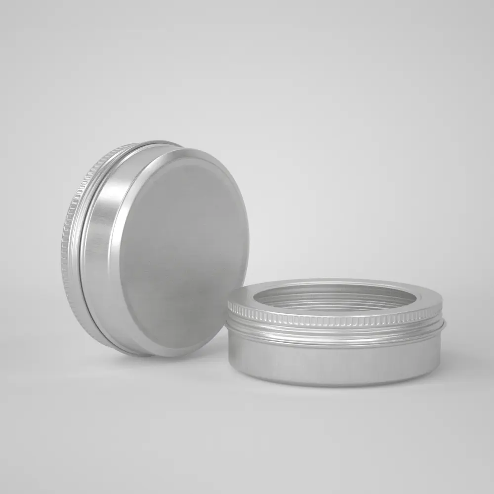 100ml High Quality Cylinder Round Can with clear Window Aluminum Tin