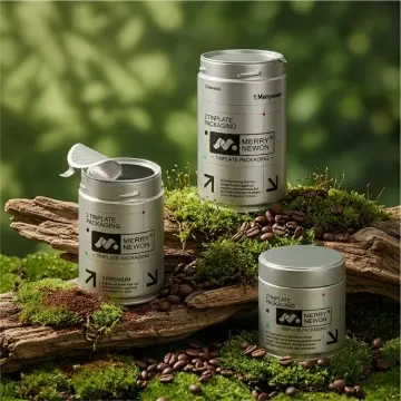 Airtight Metal Coffee Canister for 100g Ground Coffee & Beans