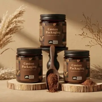Glass Food Jar Manufacturer | Custom Aluminum Lids & Printed Logos