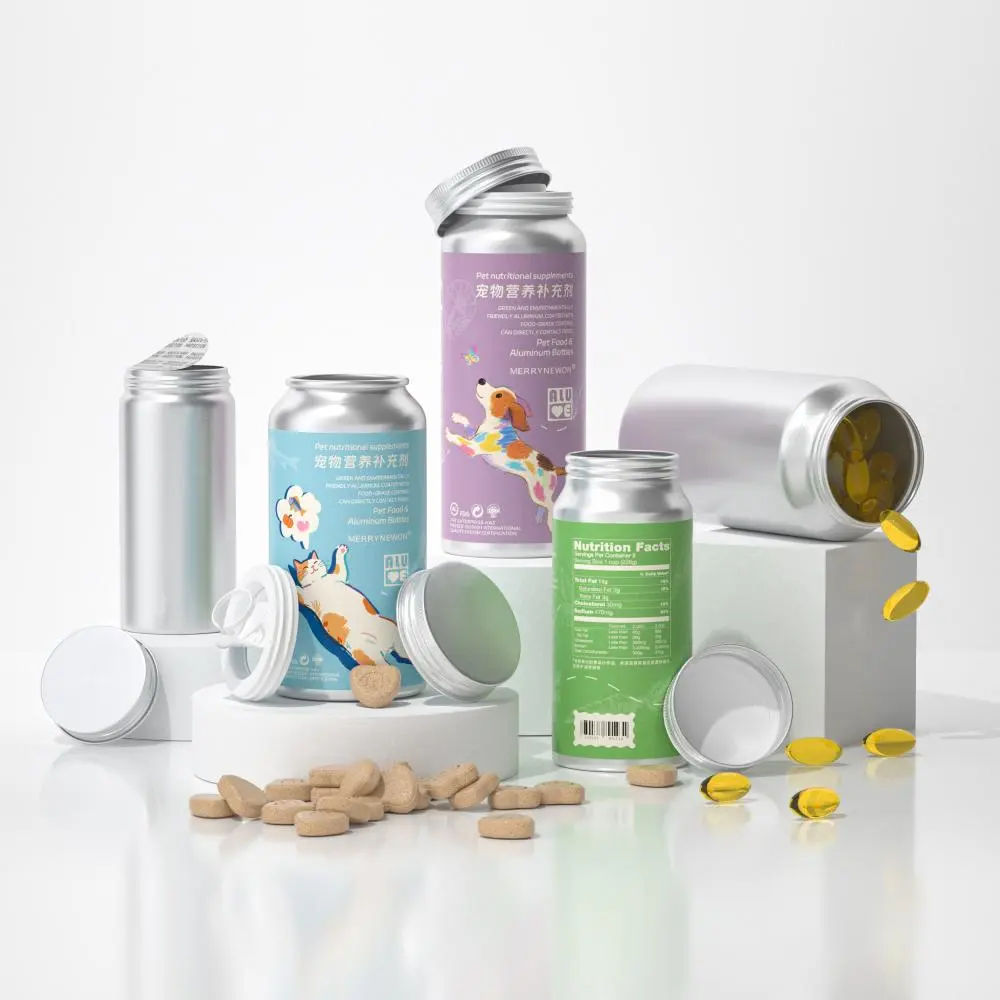 Travel-Sized Wide-Mouth Aluminum Bottle for Dog Food