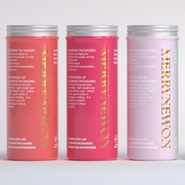 Multi-Printed Tall Aluminum Jars with Foil & Silk Screen
