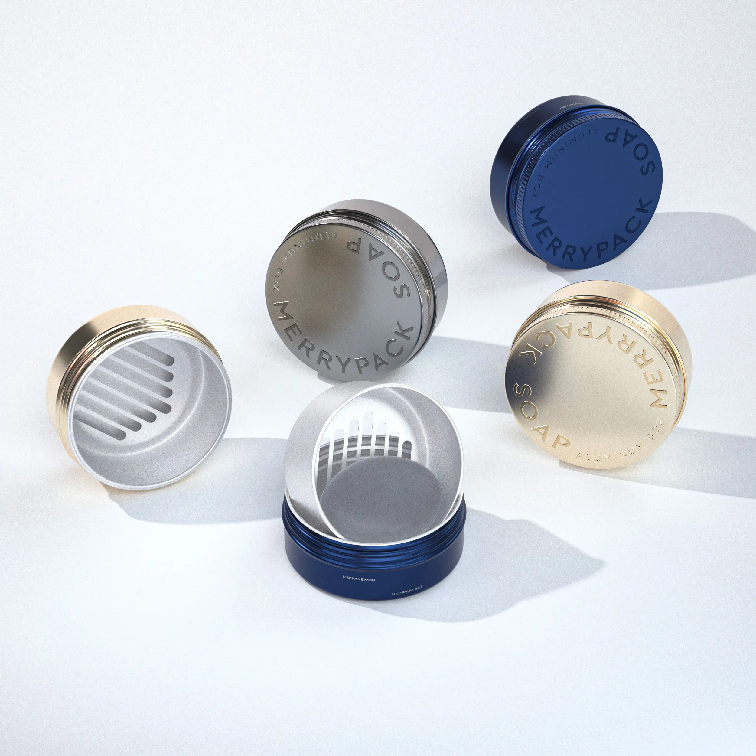 Customized Aluminum Soap Container - Wholesale Square Box