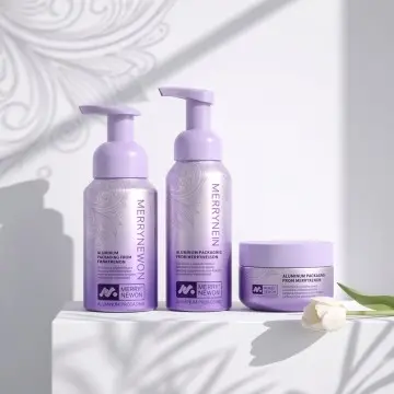 Hotel Amenity Aluminum Dispenser & Jar Combo | Refillable Shampoo Body Lotion