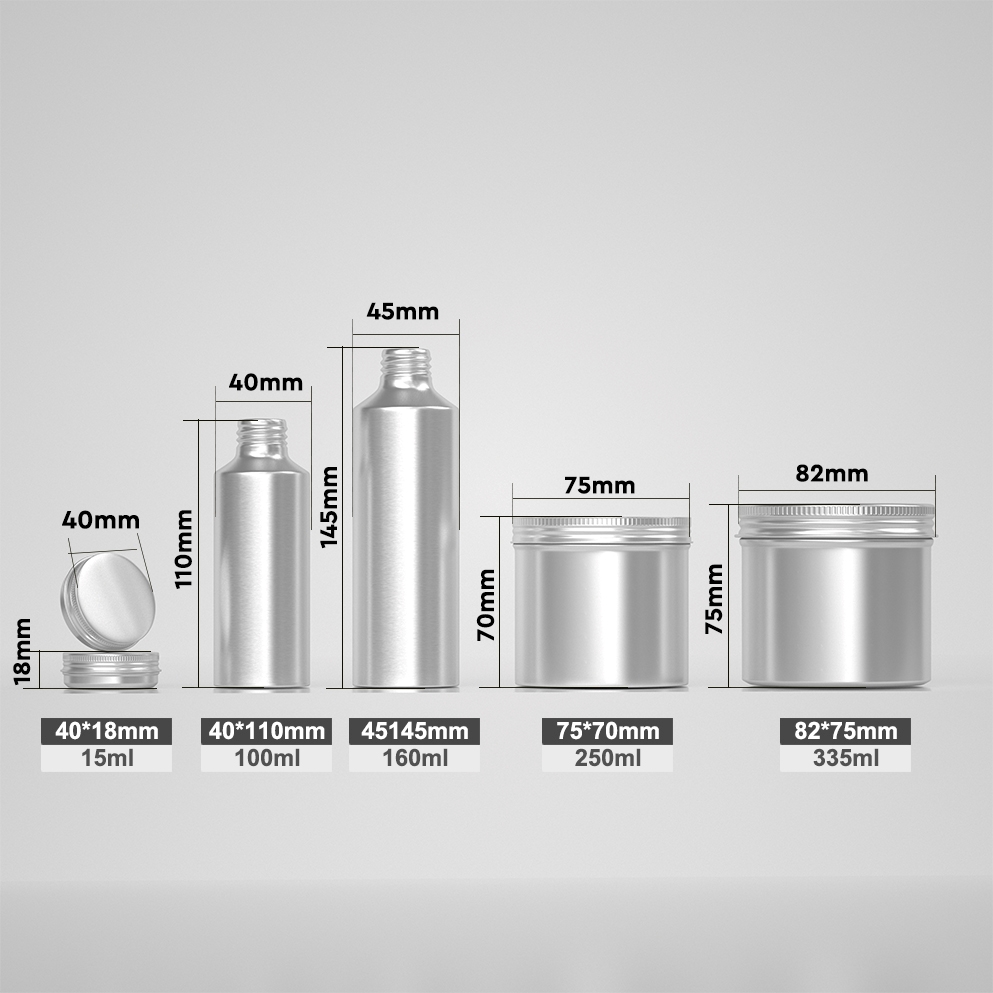 Aluminum Bottle and Jar Set